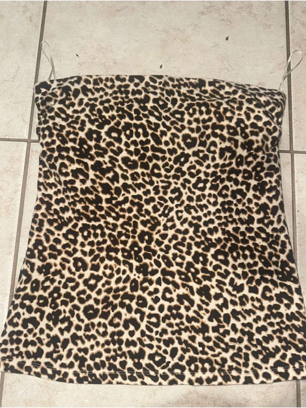 Express Sexy Basic Tube Top - Leopard Print
